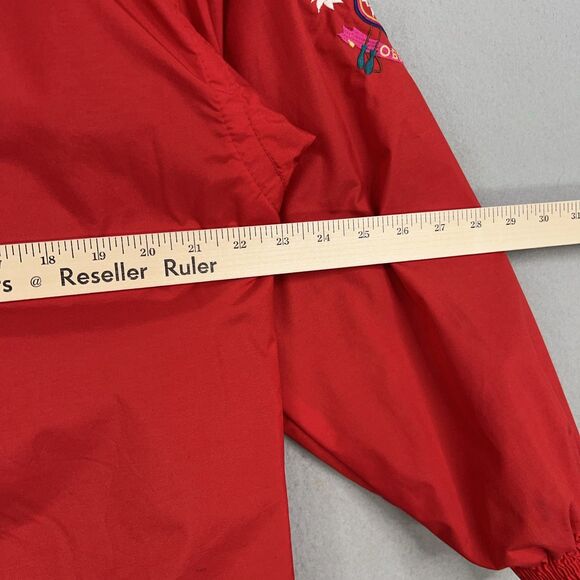 Obermeyer Jacket Womens Small Red Alpine Embroidered Ski Snow Mountain Retro 90s - Picture 12 of 16